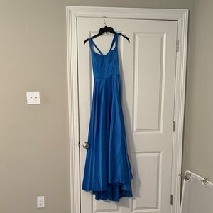 Chic Blue High Low Dress